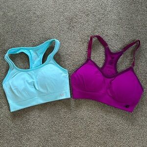 New Balance set of 2 sport bras size small